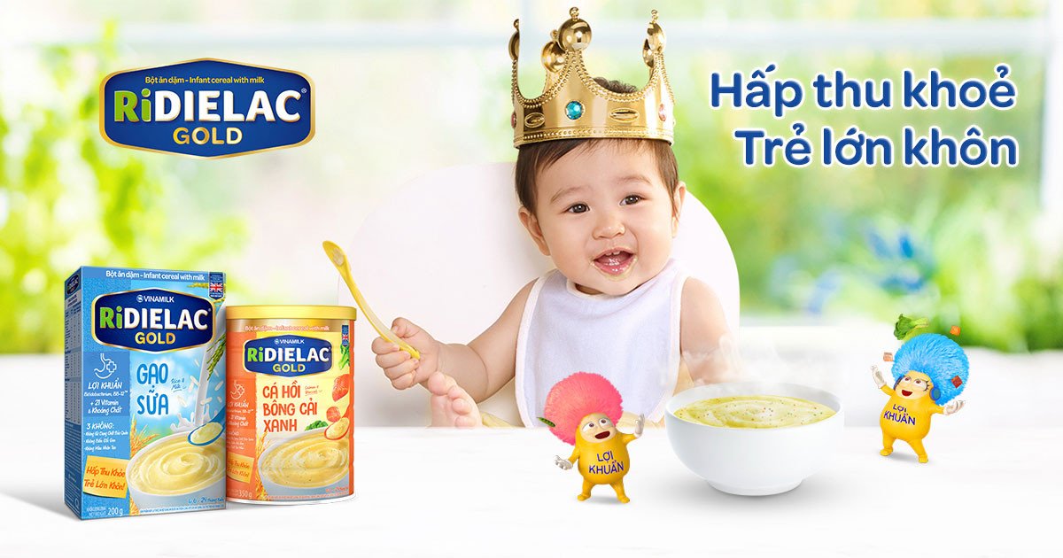 Hộp bột ăn dặm gạo sữa
