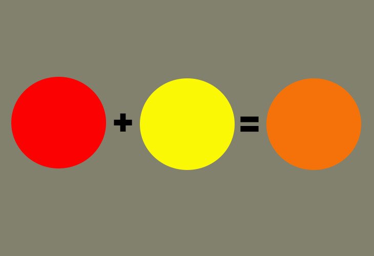 Hướng dẫn pha màu da cam từ vàng và đỏ để có màu nâu hạt dẻ