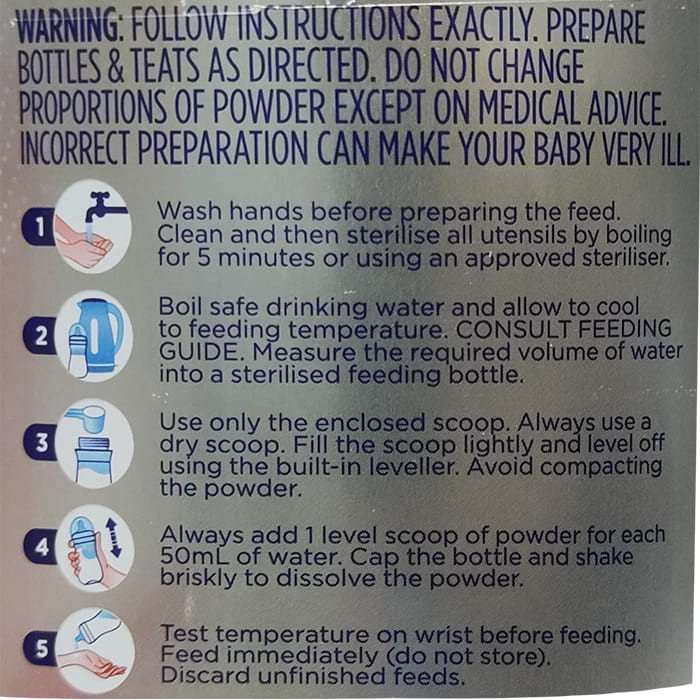 Hướng dẫn pha sữa Aptamil Úc số 2 đúng cách