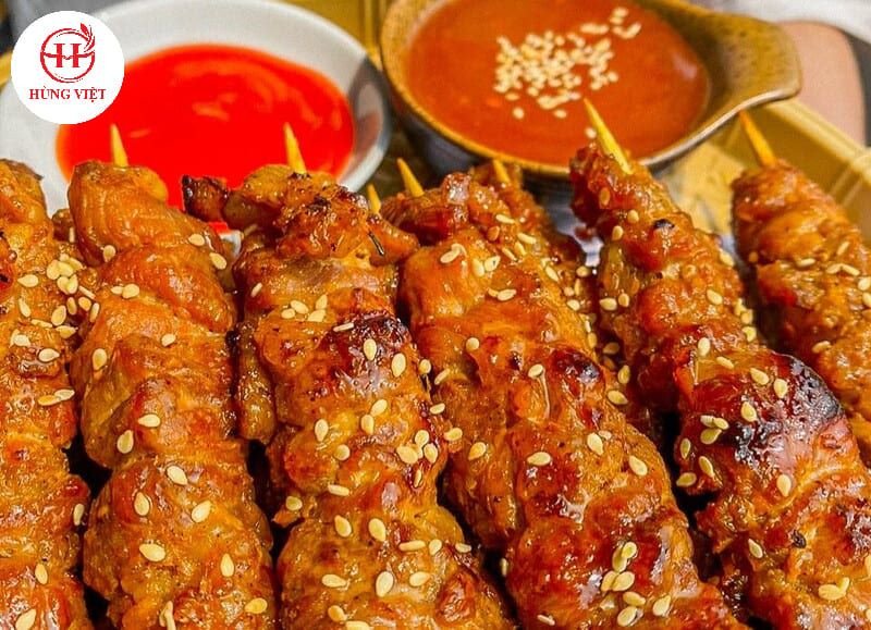 Hương vị đậm đà, thơm ngon của những xiên thịt nướng quyết định bởi công thức ướp