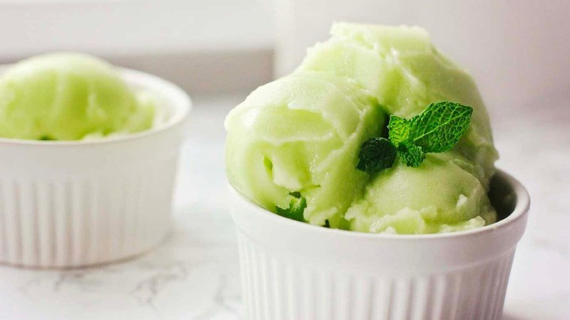 Kem dưa lê chuối, món tráng miệng mát lạnh và tốt cho cân nặng
