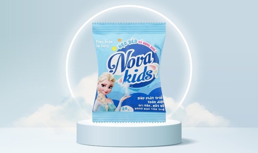 Kẹo dẻo Nova Kids bổ sung chất xơ, hỗ trợ tiêu hóa tốt