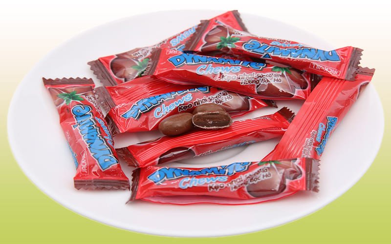 Kẹo Dynamite Chews bạc hà nhân socola bổ sung năng lượng hợp lý