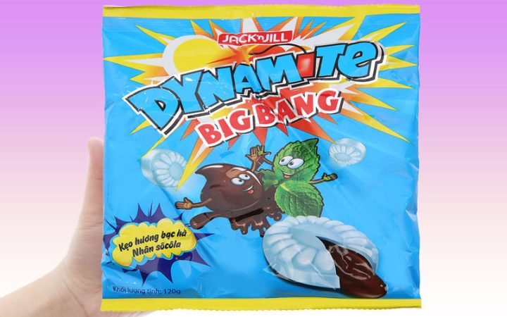 Kẹo Dynamite Chews bạc hà socola, giá trị calo
