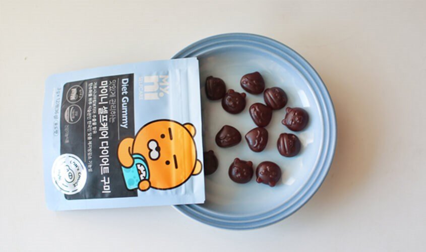 Kẹo giảm béo Diet Gummy của Hàn Quốc với chiết xuất trái cây tự nhiên.