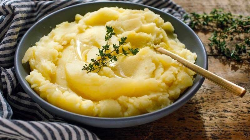 Khoai tây nghiền mềm mịn, món ăn phù hợp với chế độ ăn kiêng
