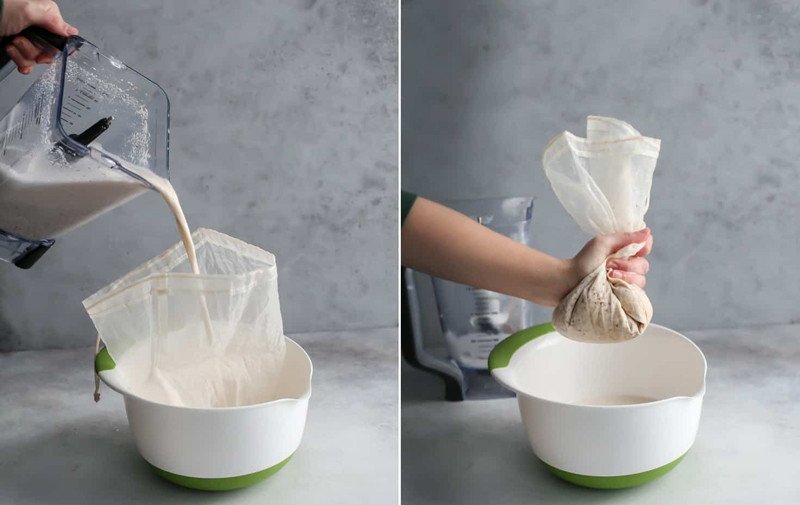 Kỹ thuật lọc bã sữa hạt thủ công để có độ sánh mịn