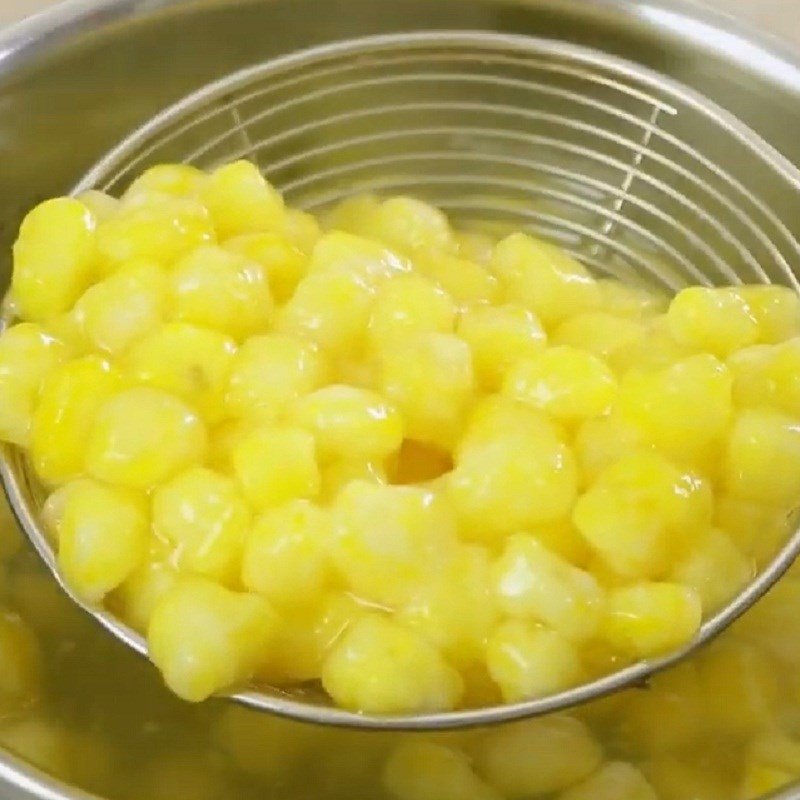 Làm thạch củ năng chanh dây cho món chè hạt đác