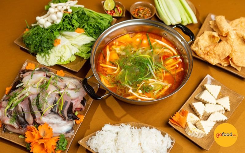 Lẩu cá lăng miền Bắc