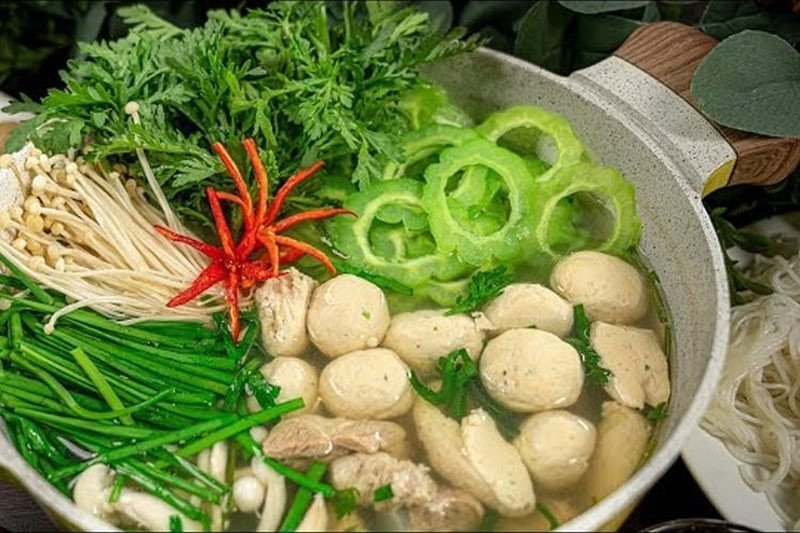 Lẩu cá thác lác thanh đạm
