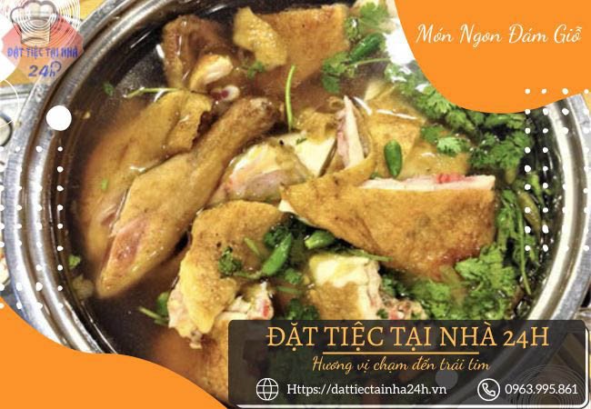 Lẩu gà tiềm ớt hiểm - món lẩu đặc trưng cho đám giỗ