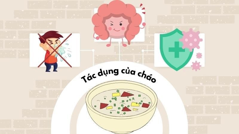 Lợi ích sức khỏe khi ăn cháo điều độ