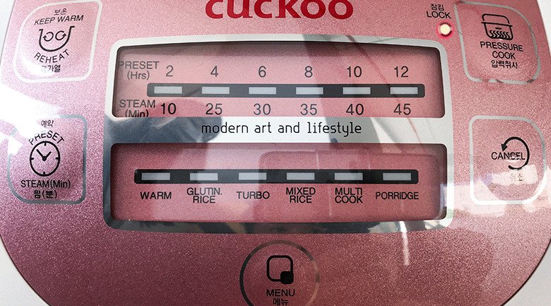 Lựa chọn chức năng nấu đa dạng trên nồi cơm Cuckoo