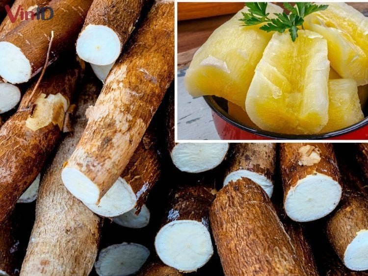 Lựa chọn củ khoai mì tươi ngon chuẩn bị nấu chè