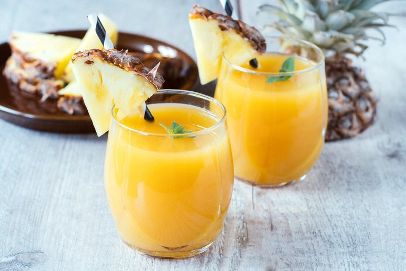 Lượng calo trong 1 cốc nước ép dứa tươi nguyên chất
