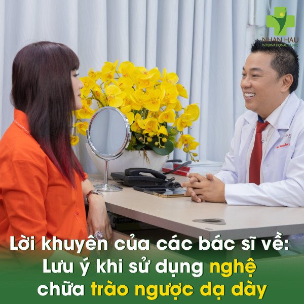 Lưu ý khi sử dụng nghệ chữa trào ngược dạ dày
