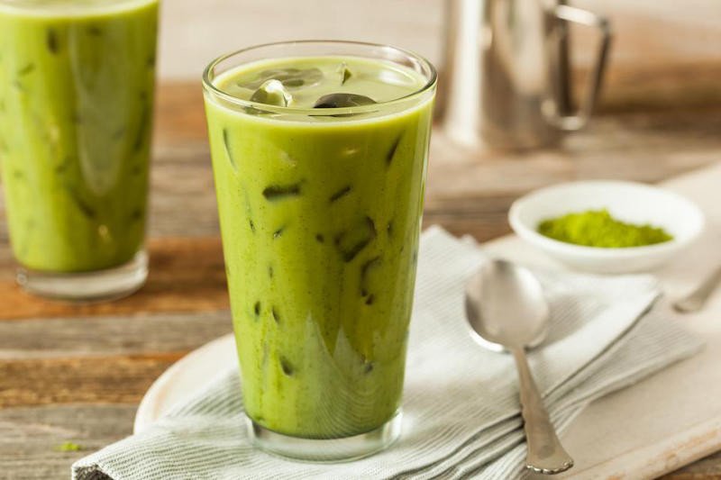 Ly trà sữa thái xanh mát lạnh