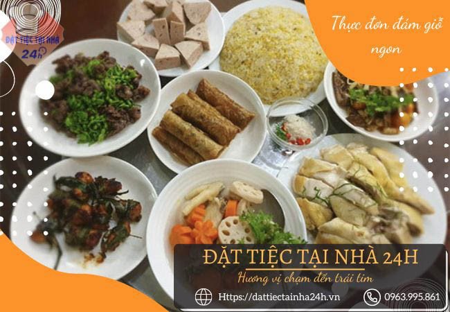 Mâm cỗ đám giỗ miền Bắc truyền thống với các món ăn đặc sắc