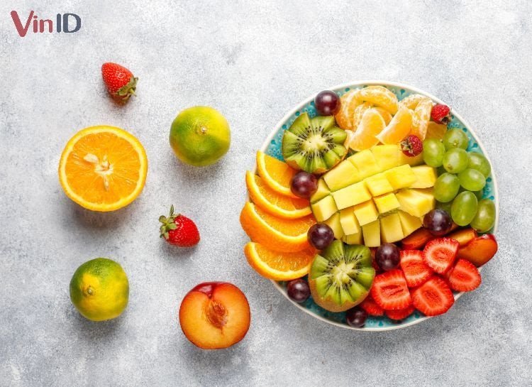 Mâm trái cây tươi mát kết hợp cùng sầu riêng để cân bằng dinh dưỡng