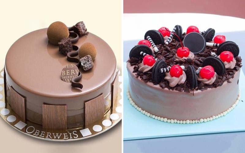 Mẫu bánh kem socola ganache đơn giản tinh tế