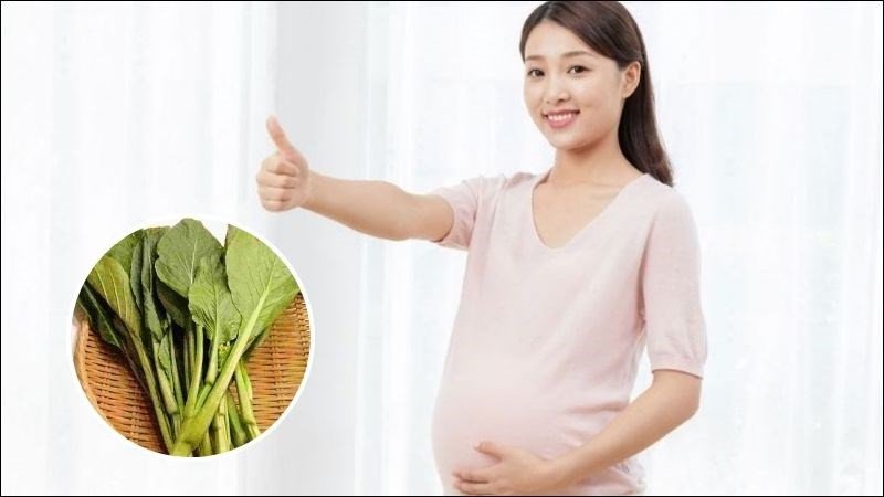 Mẹ bầu có thể ăn rau cải ngọt trong thai kỳ nhưng cần lưu ý một số điều