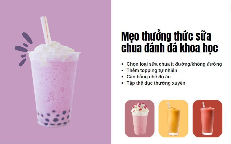 Mẹo thưởng thức sữa chua đánh đá khoa học