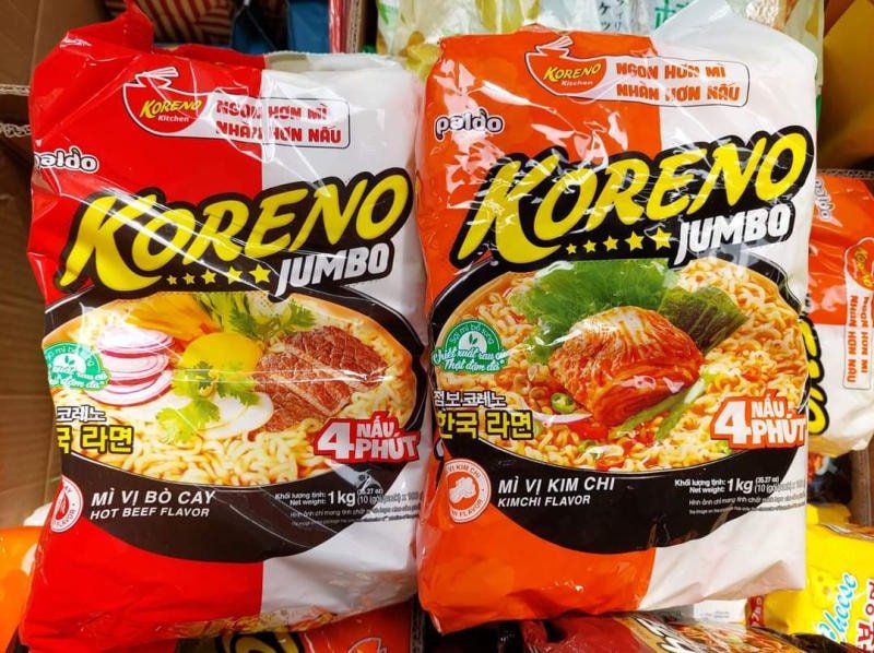 Mì tôm Koreno bao nhiêu calo