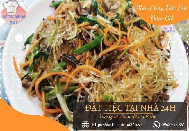 Miến xào chay đầy đủ rau củ