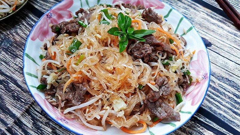 Miến xào thịt bò Phú Hương