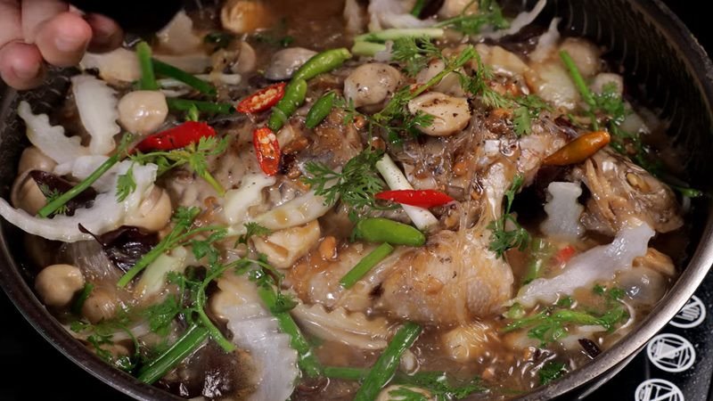 Món cá rô phi chưng tương đậm đà hương vị