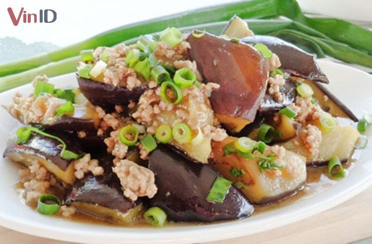 Món cà tím xào thịt băm thơm ngon hấp dẫn