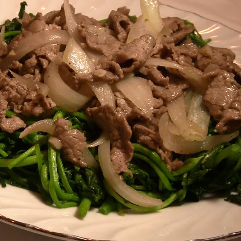 Món cải xoong xào thịt bò thơm ngon, bổ dưỡng
