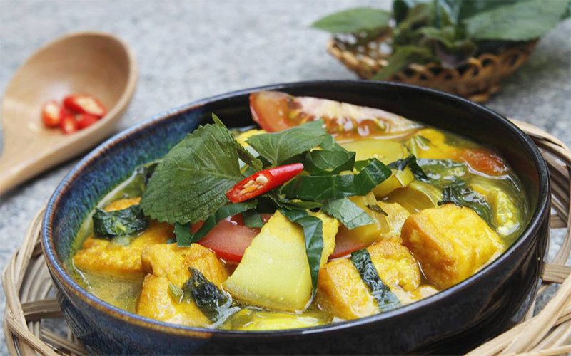 món canh cà xanh hoàn chỉnh