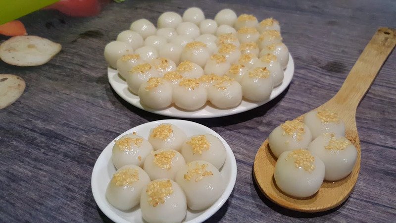 Món chè trôi nước thơm ngon từ nguyên liệu đã bảo quản chưa nấu