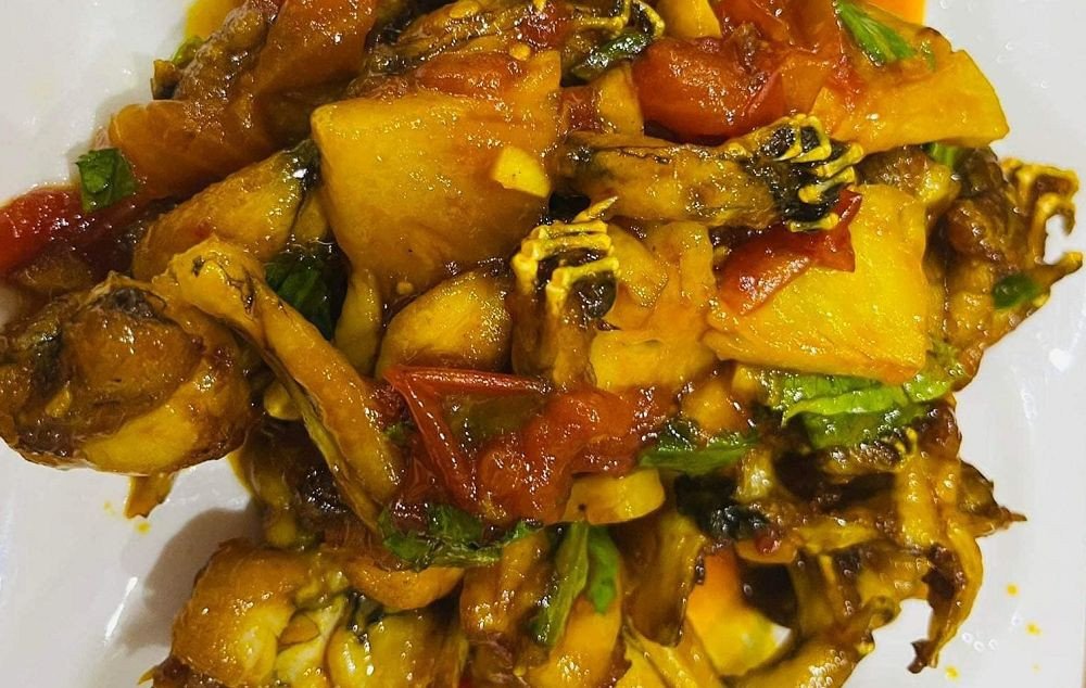 Món ếch xào lá lốt đậm đà hương vị truyền thống cho bé