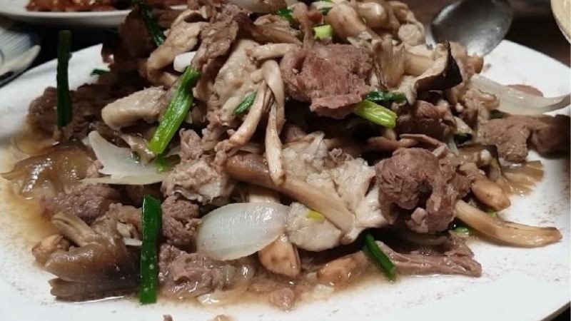 Món nấm mối xào thịt bò thơm ngon, giữ lâu