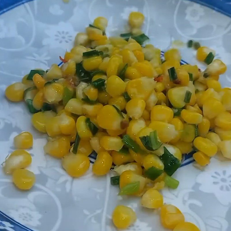 Món ngô ngọt xào bơ thành phẩm