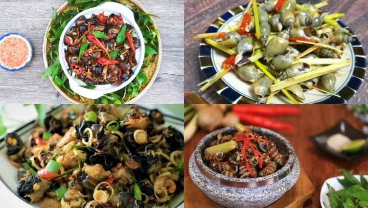 Món ốc xào sả ớt thơm ngon hấp dẫn
