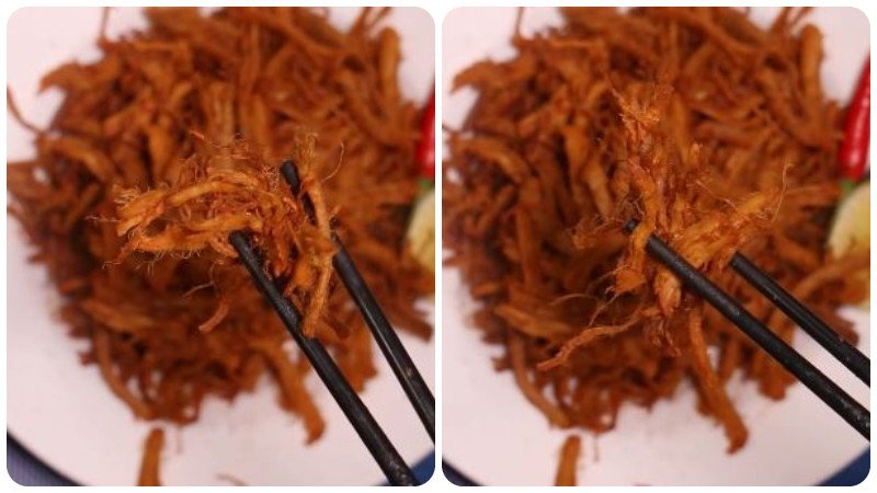 món thịt heo khô đã hoàn thành
