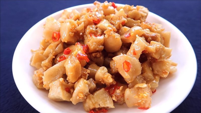 Món tóp mỡ cháy tỏi nước mắm thơm ngon, một cách chế biến lành mạnh từ mỡ lợn.