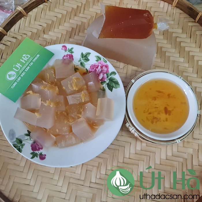 Món xu xoa Quảng Ngãi thanh mát giải nhiệt với nước đường gừng