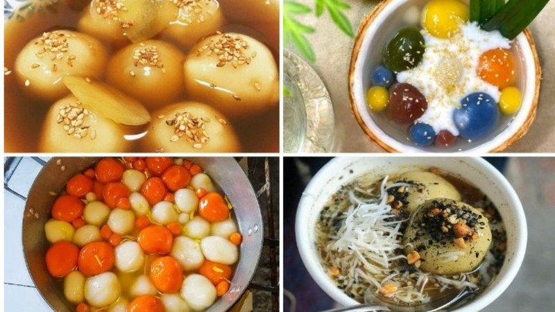 Một người phụ nữ đang thưởng thức chè tự nấu tại nhà