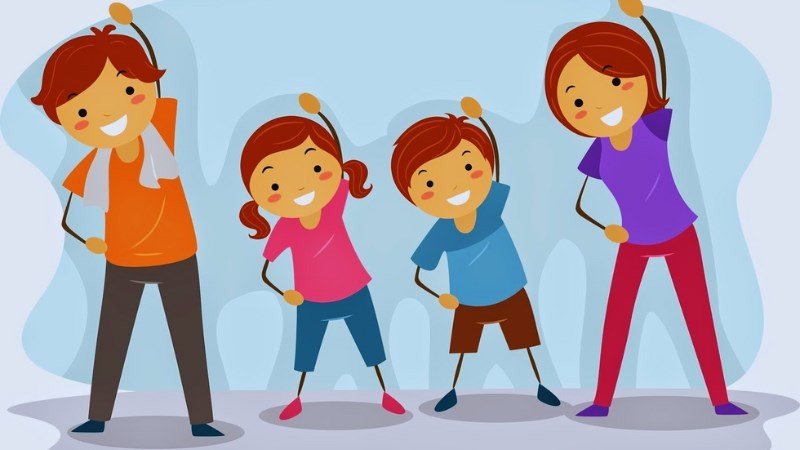 Một nhóm người đang tập thể dục, minh họa tầm quan trọng của vận động để đốt cháy lượng calo từ bánh pía mini.