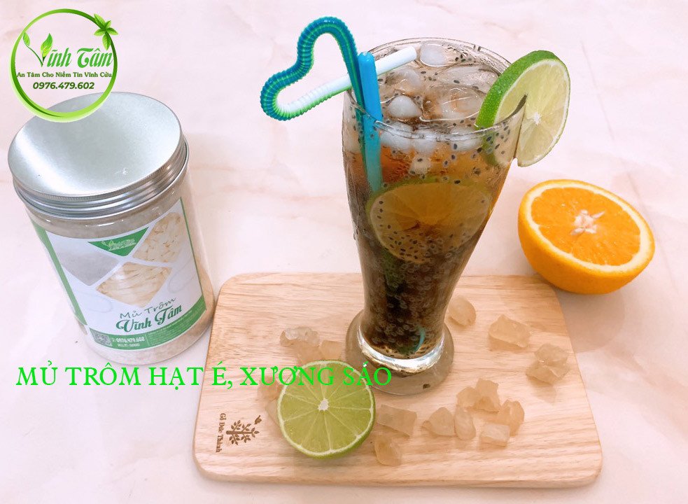 mủ trôm sương sáo hạt é