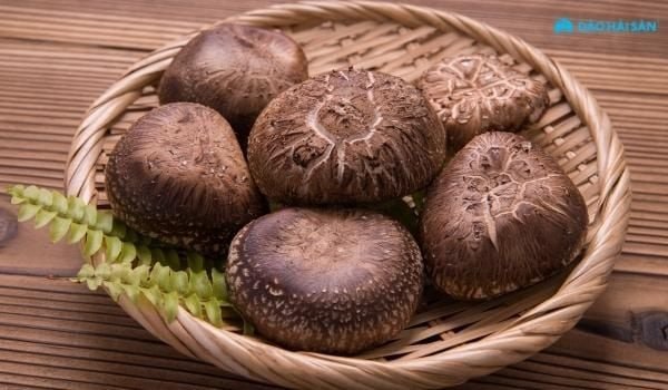 Nấm đông cô ngâm nở, chuẩn bị cho món canh hàu