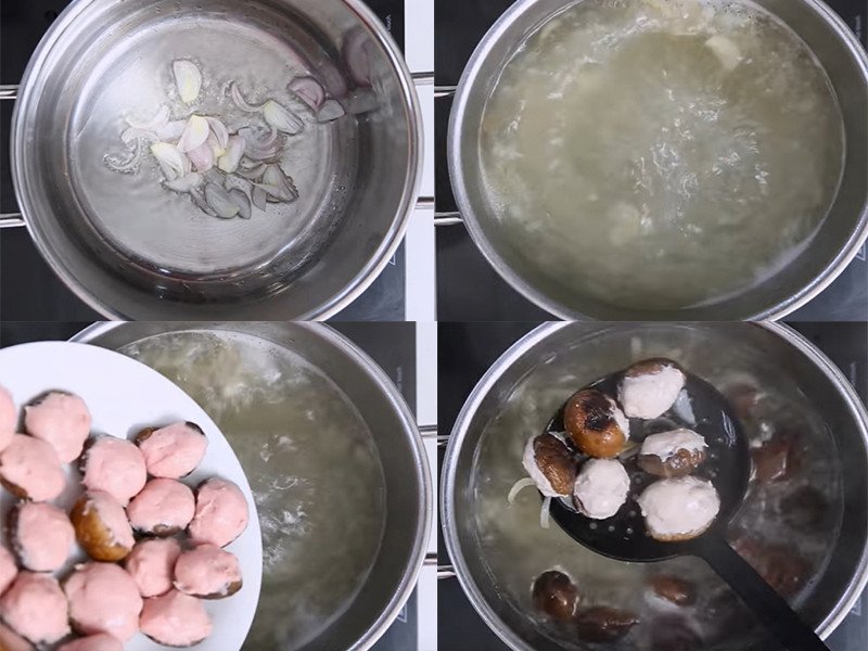 Bí quyết cách nấu canh mọc nấm hương chuẩn vị thanh mát Nấu canh mọc nấm hương cùng rau củ quả