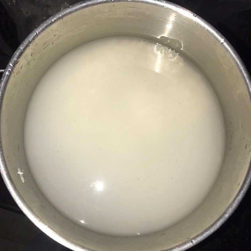 Nấu cháo trắng mịn