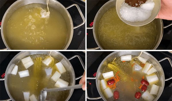 Nấu nước lẩu đuôi bò chua cay đậm đà