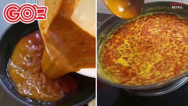 Nấu nước sốt thịt nướng heo để bảo quản và dùng dần