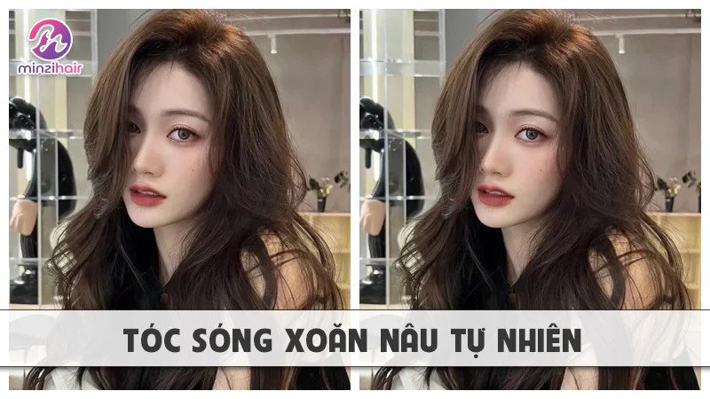 Nâu tự nhiên tóc xoăn